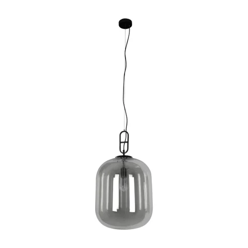 Светильник подвесной Oda 10195/350 Smoke LOFT IT серый чёрный 1 лампа, основание чёрное в стиле современный выдувное фото 3