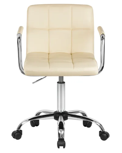 Офисное кресло набор 2 шт. SET-2 9400-LM TERRY, цвет кремовый Dobrin, /экокожа, ножки/металл/хром, размеры - 810*950***580*580 фото 7 Офисное кресло набор 2 шт. SET-2 9400-LM TERRY, цвет кремовый Dobrin, /экокожа, ножки/металл/хром, размеры - 810*950***580*580 фото 7