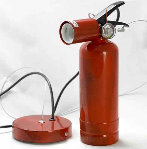 Светильник подвесной лофт LSP-9545 Lussole красный без плафона 1 лампа, основание красное в стиле лофт стимпанк стимпанк фото 2