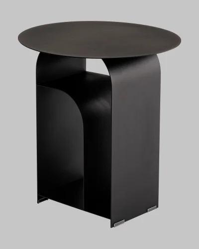 Журнальный столик Arwel, металл, черный УТ000040310 Stool Group столешница чёрная из металл фото 2
