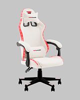 Кресло спортивное TopChairs Druid, белый УТ000039468 Stool Group, белый/экокожа, ножки/полимер/чёрный, размеры - 1170*1270****