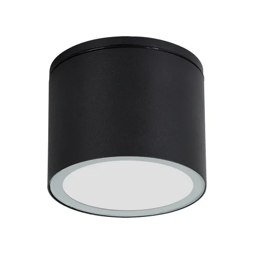 Накладной светильник уличный Piautos A1913PF-1BK Arte Lamp уличный IP54 чёрный на 1 лампу, плафон чёрный в стиле современный GX53