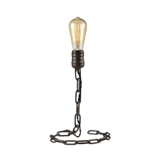Настольная лампа лофт Kristen TL1181T-01BK Toplight без плафона 1 лампа, основание чёрное металл в стиле лофт 