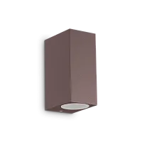 Настенный светильник UP AP2 COFFEE Ideal Lux уличный IP44 коричневый 2 лампы, плафон коричневый в стиле современный G9