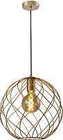 Светильник подвесной лофт Janis TL1190H-01GD Toplight золотой 1 лампа, основание золотое в стиле лофт современный 