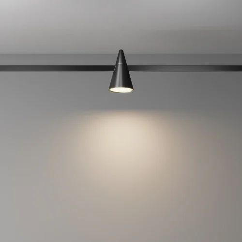 Трековый светильник LED Magnetic trаck system Flarity TR146-1-5W3K-B Maytoni чёрный для шинопроводов серии Magnetic trаck system Flarity чёрный фото 5