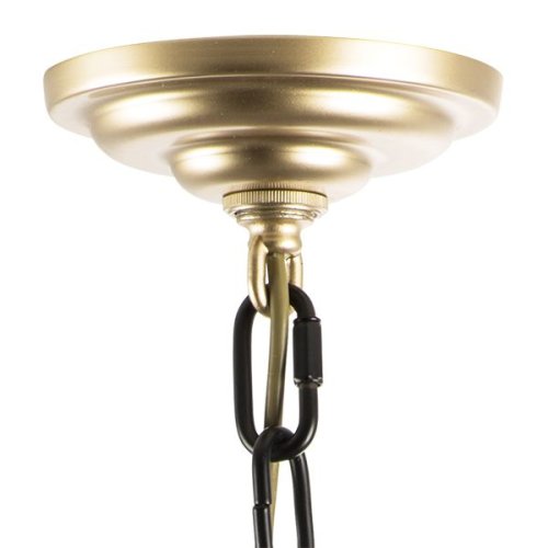 Люстра подвесная Enna 762117 Lightstar белая на 11 ламп, основание чёрное золотое в стиле современный шар фото 2