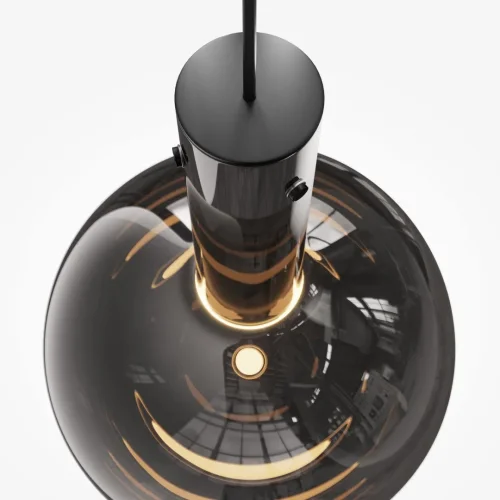 Светильник подвесной LED Nebula MOD182PL-L6B3K Maytoni чёрный 1 лампа, основание чёрное в стиле современный  фото 3