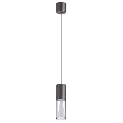 Светильник подвесной Defance 7143/4L Odeon Light прозрачный на 1 лампу, основание серое чёрное в стиле классический современный 
