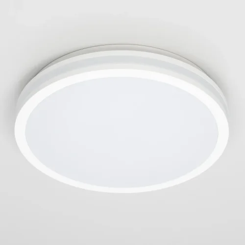 Светильник потолочный LED Luns CL711020V Citilux белый 1 лампа, основание белое в стиле современный круглый фото 2