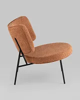 Кресло District Lounge букле терракотовый УТ000039111 Stool Group, /, ножки//, размеры - *750***680*800мм