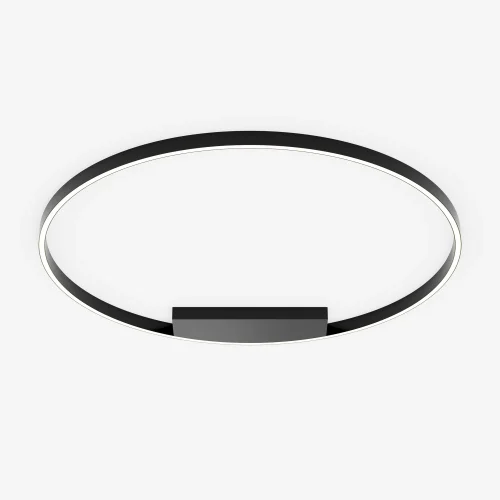 Светильник потолочный LED Rim MOD058CL-L65BK Maytoni чёрный на 1 лампу, основание чёрное в стиле современный хай-тек минимализм кольца фото 3