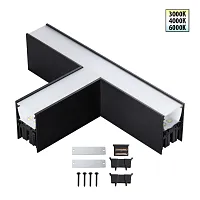 Светильник соединитель «Т» с переключателем цветовой темперетуры Fatto 359611 Novotech чёрный на 1 лампу, основание чёрное в стиле хай-тек современный Светильник соединитель «Т» с переключателем цветовой темперетуры Fatto 359611 Novotech чёрный на 1 лампу, основание чёрное в стиле хай-тек современный