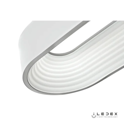 Светильник подвесной LED Bend 8330E-WH iLedex белый 1 лампа, основание белое в стиле хай-тек современный  фото 4