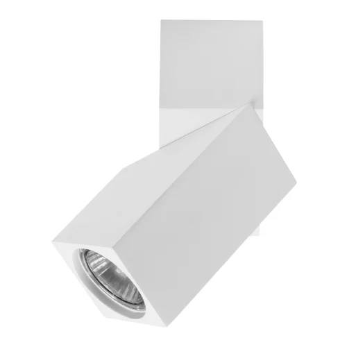 Светильник накладной Illumo 051056 Lightstar белый 1 лампа, основание белое в стиле 10086 квадратный