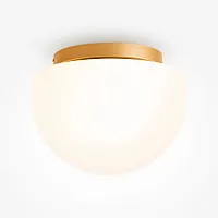 Светильник потолочный Glassy MOD270CL-01G Maytoni белый 1 лампа, основание золотое в стиле современный 