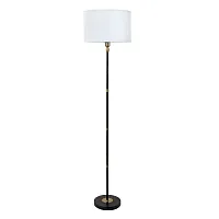 Торшер Jamie A4090PN-1BK Arte Lamp белый на 1 лампу, основание чёрное в стиле современный Торшер Jamie A4090PN-1BK Arte Lamp белый на 1 лампу, основание чёрное в стиле современный