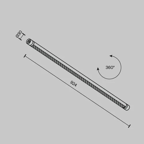 Светильник Points для системы освещения Shelf 3000К 24Вт 24° C149CL-L900-24W3K-B Maytoni чёрный для шинопроводов серии Модульная система освещения Shelf чёрный фото 9
