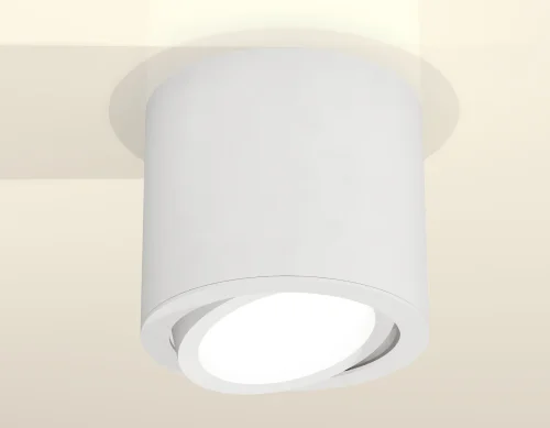 Светильник накладной XS7401001 Ambrella light белый 1 лампа, основание белое в стиле хай-тек современный круглый фото 4