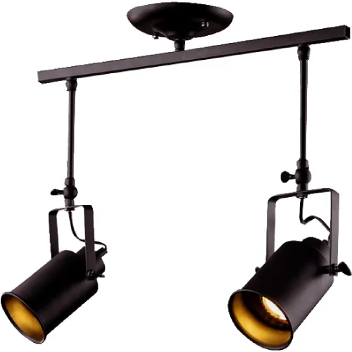 Спот с 2 лампами Neider 3015/02/02P Stilfort чёрный E27 в стиле лофт 