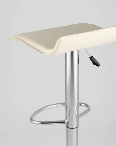 Стул барный hi-tec NEW, бежевый NP УТ000037678 Stool Group, бежевый/экокожа, ножки//хром, размеры - 630*830***395*395 фото 7