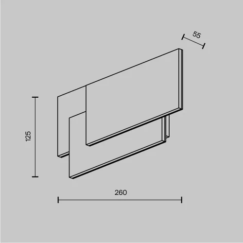 Бра LED Trame C804WL-L12W Maytoni белый на 1 лампу, основание белое в стиле современный фото 7