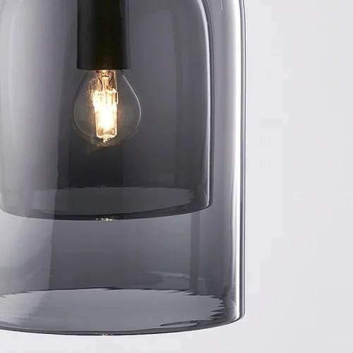 Светильник подвесной ARIA Transparent 213759-26 ImperiumLoft прозрачный 1 лампа, основание чёрное в стиле современный  фото 9