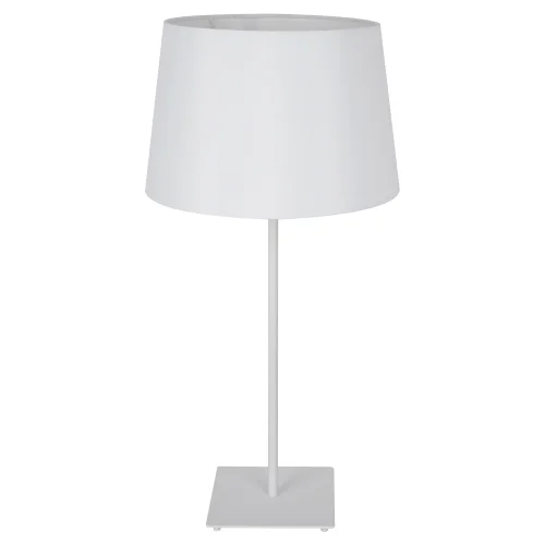 Настольная лампа LSP-0521 Lussole белая 1 лампа, основание белое металл в стиле современный 
