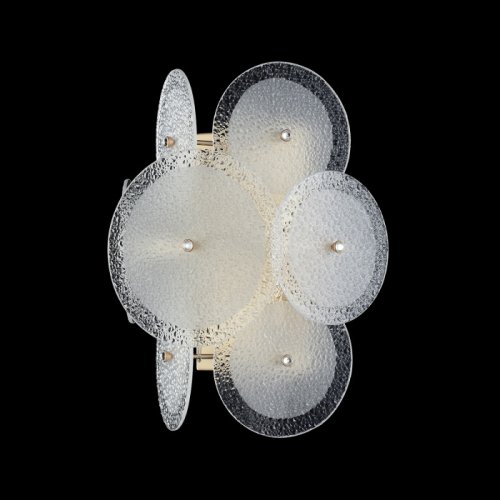 Бра DANDELION AP2 GOLD Crystal Lux белый на 2 лампы, основание золотое в стиле современный фото 3