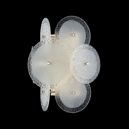 Бра DANDELION AP2 GOLD Crystal Lux белый на 2 лампы, основание золотое в стиле современный фото 5 Бра DANDELION AP2 GOLD Crystal Lux белый на 2 лампы, основание золотое в стиле современный фото 5