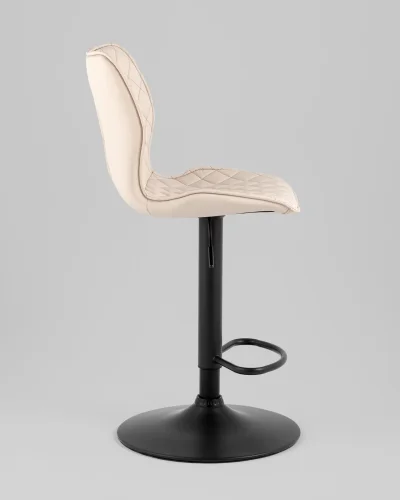 Стул барный Dome, экокожа, светло-серый (набор 2 шт) УТ000039937 Stool Group, серый/экокожа, ножки//чёрный, размеры - ****445*520 фото 6