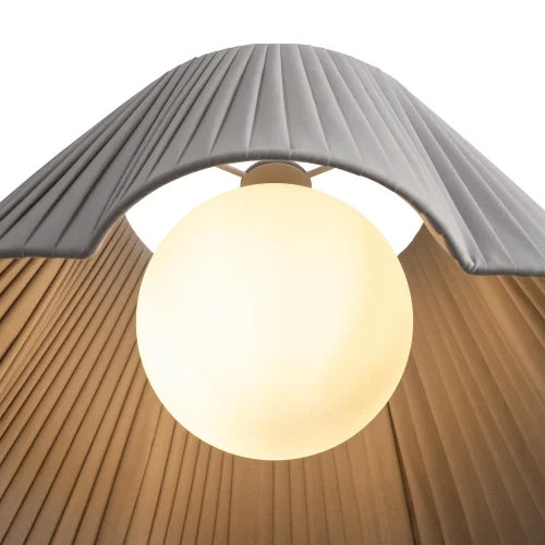 Светильник подвесной Sylvia FR2056PL-01GR Freya серый на 1 лампу, основание латунь в стиле классический прованс фото 15