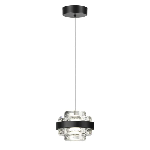 Светильник подвесной LED Klot 5031/6L Odeon Light прозрачный 1 лампа, основание чёрное в стиле современный встраиваемый фото 5