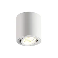 Светильник накладной TUBORINO 3567/1C Odeon Light серый 1 лампа, основание серое в стиле хай-тек круглый