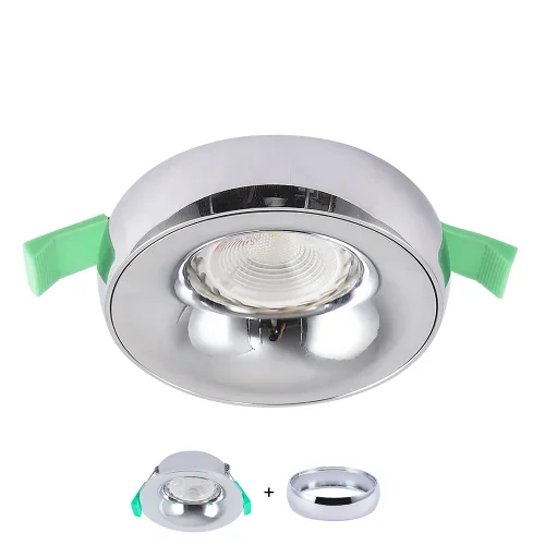 Декоративное кольцо CLT RING 004C CH Crystal Lux серебряный на 1 , основание серебряное в стиле современный фото 2