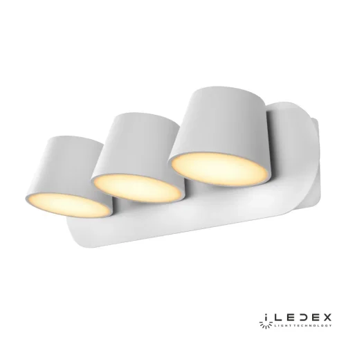 Бра LED Flexin W1118-3AS WH iLedex белый на 1 лампа, основание белое в стиле современный хай-тек  фото 3