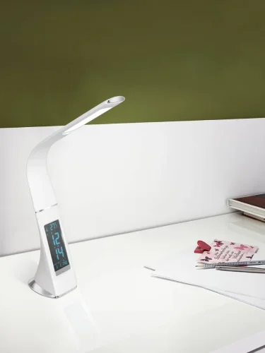 Настольная лампа LED Cognoli 97915 Eglo белая на 1 лампу, основание белое полимер в стиле современный фото 2