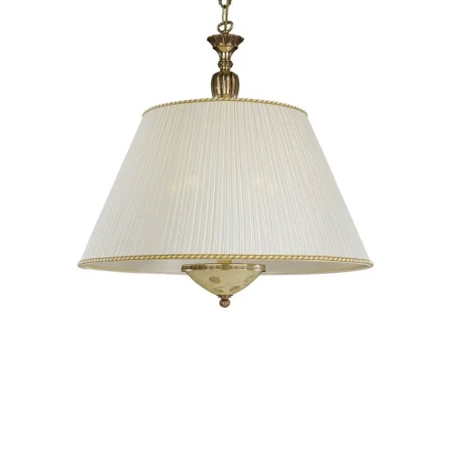 Люстра подвесная  L 6522/60 Reccagni Angelo белая жёлтая на 5 ламп, основание золотое в стиле классический  фото 3