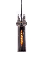 Светильник подвесной Varius LDP 1174-1 GY Lumina Deco серый 1 лампа, основание чёрное в стиле современный 