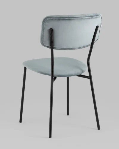 Стул Бандо велюр серый УТ000035325 Stool Group, серый/велюр, ножки/металл/чёрный, размеры - ***** фото 7