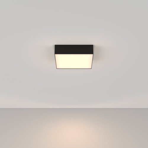 Светильник потолочный LED Zon C032CL-24W3K-SQ-B Maytoni белый 1 лампа, основание чёрное в стиле современный  фото 4