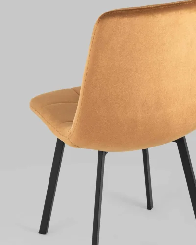 Стул Chilly, велюр терракотовый, сиденье УТ000039628 Stool Group, терракотовый/велюр, ножки/металл/чёрный, размеры - ***** фото 8