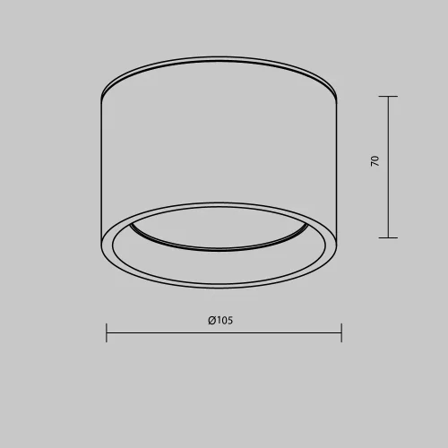 Светильник накладной LED Hydra C090CL-10W3K-B Maytoni чёрный на 1 , основание чёрное в стиле хай-тек современный фото 7