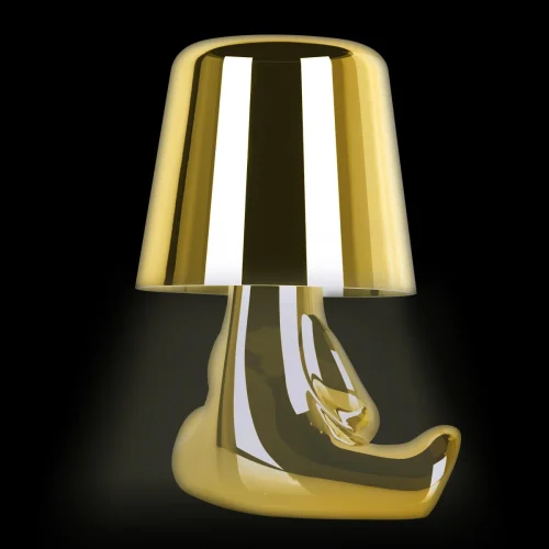 Настольная лампа LED Brothers 10233-E Gold LOFT IT золотая 1 лампа, основание золотое металл в стиле модерн животные фото 6