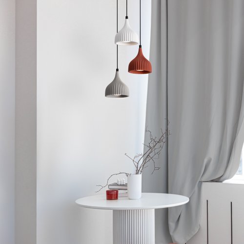 Светильник подвесной Terra FR5582PL-01W Freya белый на 1 лампу, основание чёрное в стиле современный мемфис фото 2 Светильник подвесной Terra FR5582PL-01W Freya белый на 1 лампу, основание чёрное в стиле современный мемфис фото 2