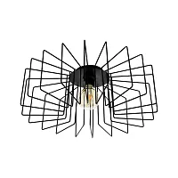 Светильник потолочный Tremedal 98507 Eglo чёрный 1 лампа, основание чёрное в стиле лофт 