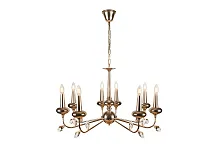 Люстра подвесная Dames 1020-8GD iLamp без плафона на 8 ламп, основание золотое в стиле американский современный 