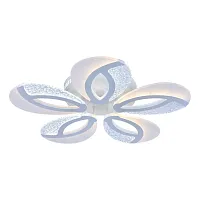 Люстра потолочная LED с пультом 10210/5LED Escada прозрачная на 1 лампу, основание белое в стиле хай-тек с пультом Люстра потолочная LED с пультом 10210/5LED Escada прозрачная на 1 лампу, основание белое в стиле хай-тек с пультом