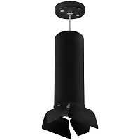 Светильник подвесной Rullo RP6497487 Lightstar чёрный 1 лампа, основание чёрное в стиле хай-тек трубочки
