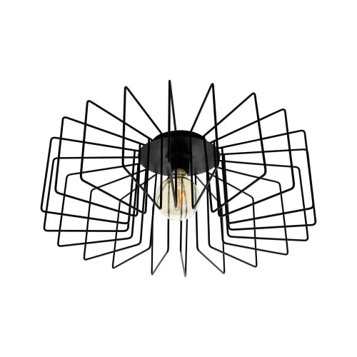 Светильник потолочный Tremedal 98507 Eglo чёрный 1 лампа, основание чёрное в стиле лофт 